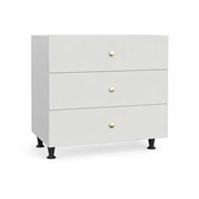 Three drawer fitted bedroom chest of drawers with Blum Antaro soft-close drawers