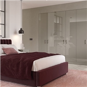 Ultragloss Stone Grey Fitted Bedroom
