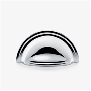 Victorian Cup Handle - Polished Nickel