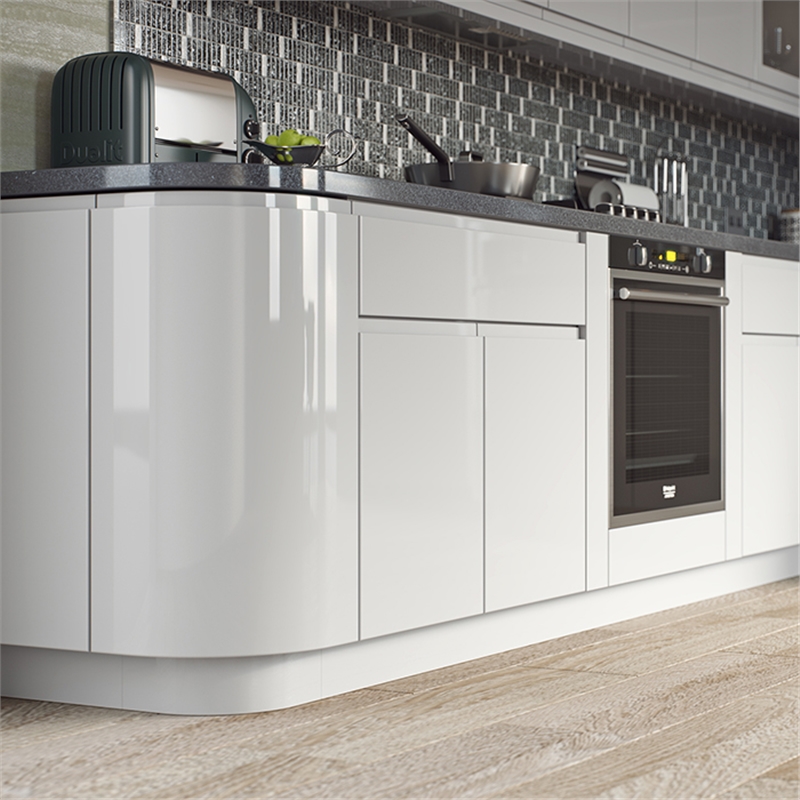 Opus High Gloss Light Grey Opus High Gloss Light Grey, Pale Grey Gloss Kitchen Doors