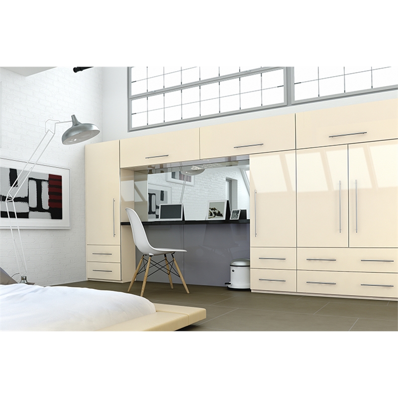 High Gloss Cream Wardrobe & Kitchen Doors