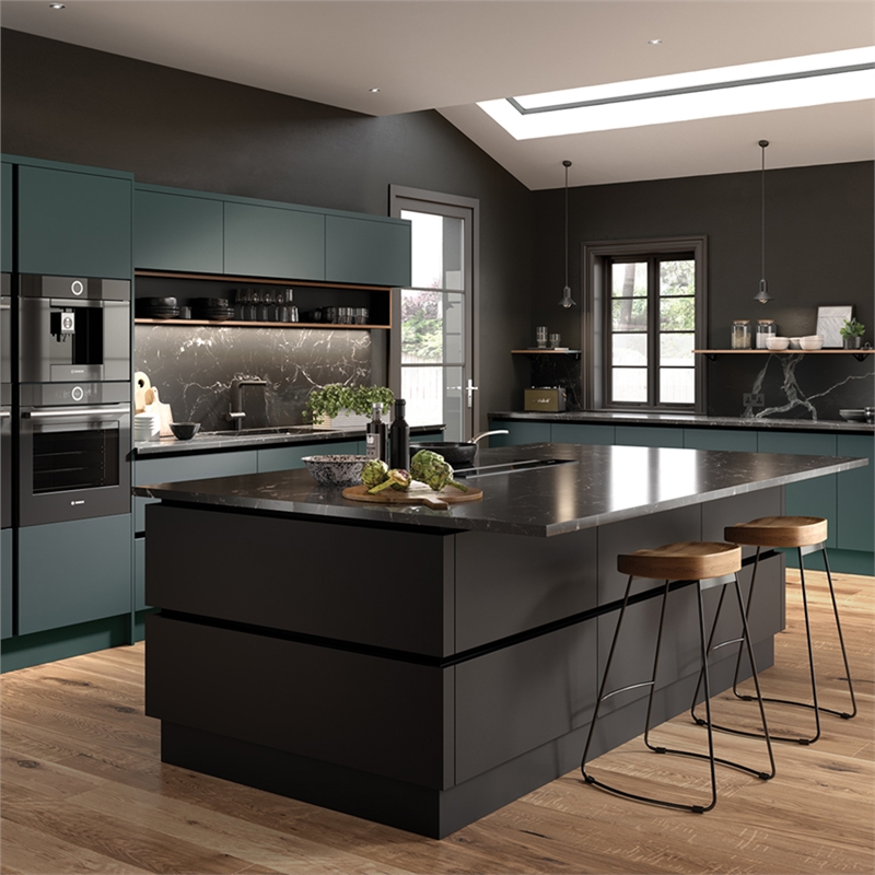 Matt Black Wardrobe Doors & Kitchen Doors