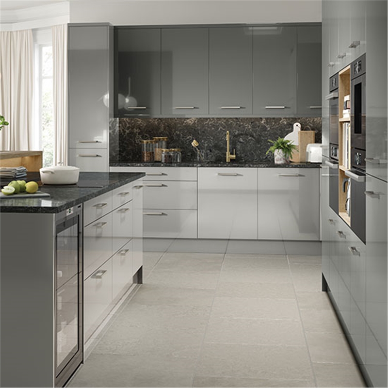 Grey Gloss Kitchen Cupboards - Kitchen Cabinet Ideas