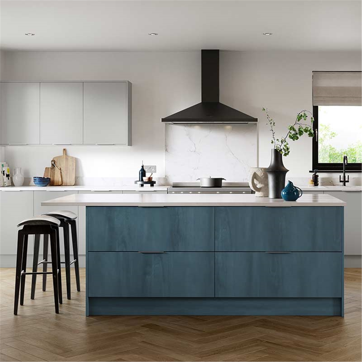 Zurfiz Kitchen Doors Supermatt Croma Blue